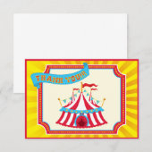 Carnaval ou cartes de Merci de cirque (Devant / Derrière)
