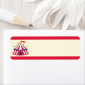 Carnaval ou Étiquette de adresse de cirque (En situation)