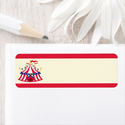 Carnaval ou Étiquette de adresse de cirque (En situation)