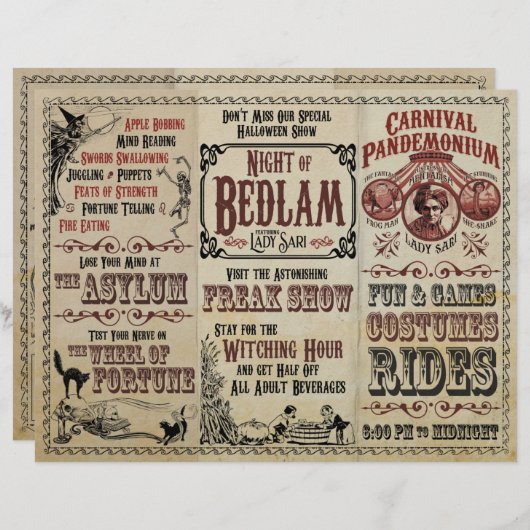 Carnaval Pandemonium Flyer (Devant / Derrière)