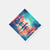 Carnaval papier servet (Hoek)