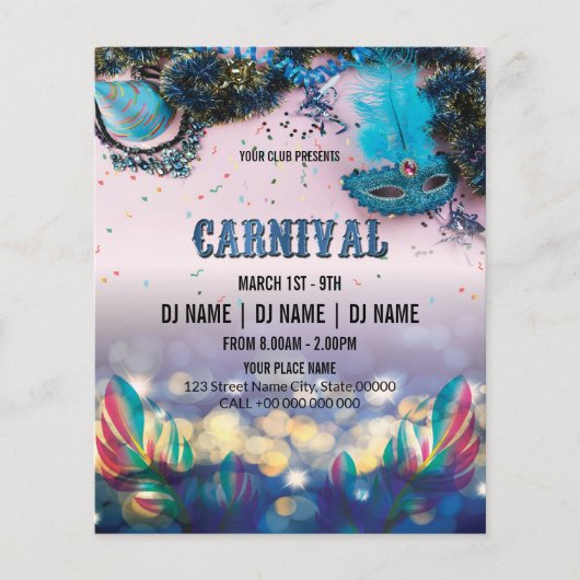 Carnaval Party Flyer (Voorkant)