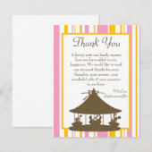 carnaval PLAT du carte de remerciements 4x5 (Devant / Derrière)