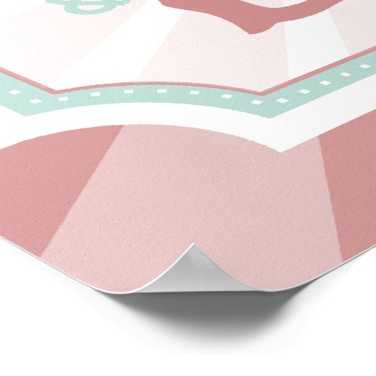 carnaval Popcorn-teken Poster (Hoek)