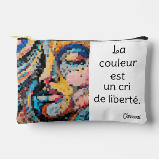 Carnaval Portrait Pixel Art Coloré Etui