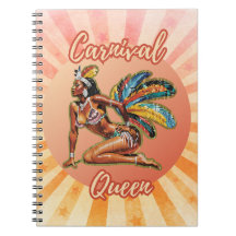 Carnaval Queen Caribbean Spiral Notitieboek