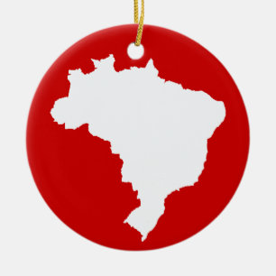 Carnaval Red Festive Brazilië op Emporio Moffa Keramisch Ornament