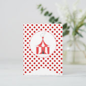 Carnaval Red Party Drapeau Bannière Carte postale (Debout devant)