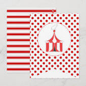 Carnaval Red Party Drapeau Bannière Carte postale (Devant / Derrière)