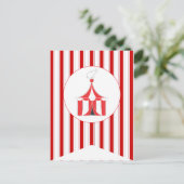 Carnaval Red Party Drapeau Bannière Carte postale (Debout devant)