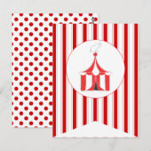 Carnaval Red Party Drapeau Bannière Carte postale (Devant / Derrière)