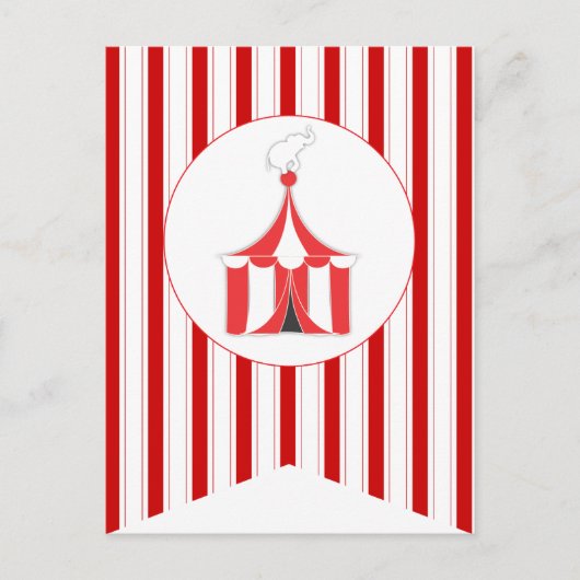 Carnaval Red Party Drapeau Bannière Carte postale (Devant)