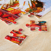 Carnaval  retro swingrit foto kleurrijk legpuzzel (Zijkant)