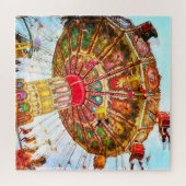 Carnaval  retro swingrit foto kleurrijk legpuzzel (Horizontaal)