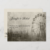 Carnaval Steampunk Top Hat Carte postale RSVP (Devant / Derrière)