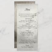 Carnaval Steampunk Top Hat Menu Mariage (Devant / Derrière)