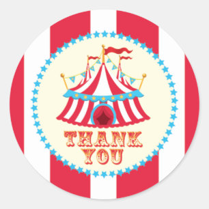 Carnaval, Tente de cirque, Stickers Merci