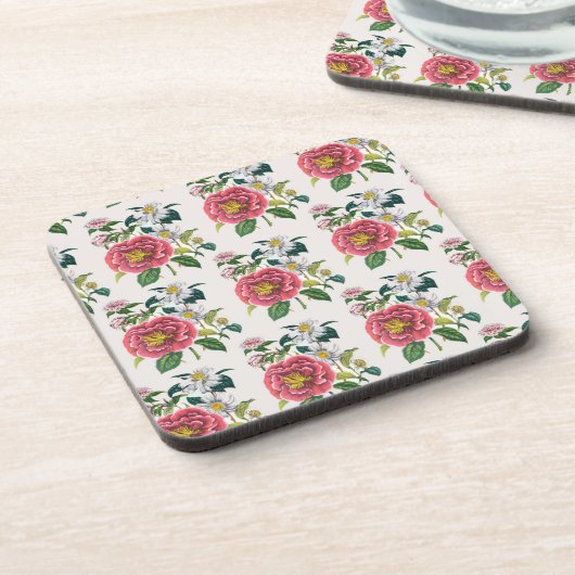 Carnaval van bloemen drankjes onderzetter (Linkerzijde)