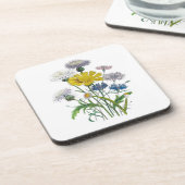 Carnaval van bloemen drankjes onderzetter (Linkerzijde)