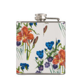 Carnaval van bloemen heupfles (Achterkant)