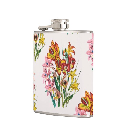 Carnaval van bloemen heupfles (Links)