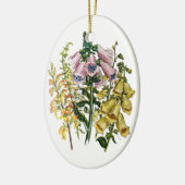 Carnaval van bloemen keramisch ornament (Links)