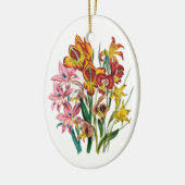 Carnaval van bloemen keramisch ornament (Links)