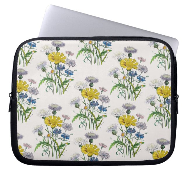 Carnaval van bloemen laptop sleeve (Voorkant)