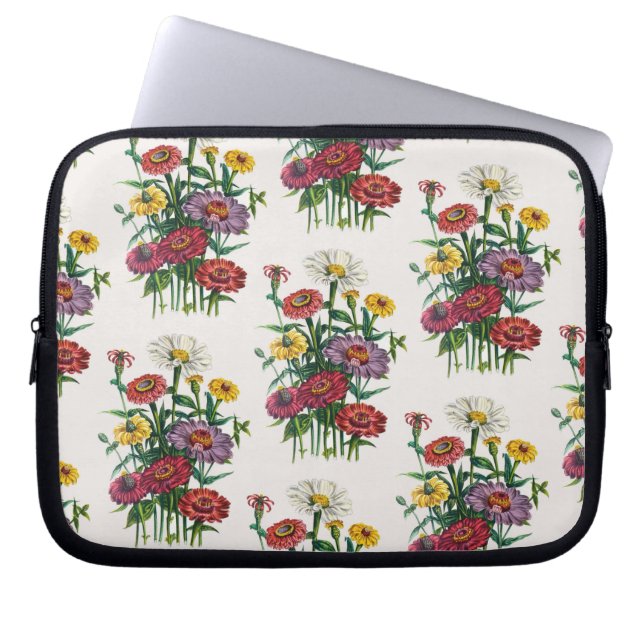 Carnaval van bloemen laptop sleeve (Voorkant)