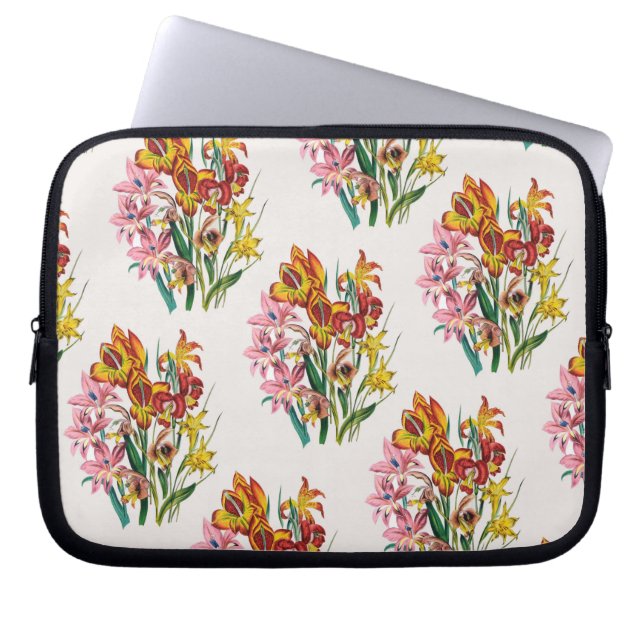 Carnaval van bloemen laptop sleeve (Voorkant)