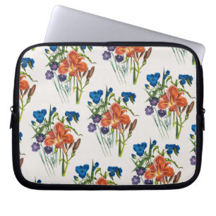 Carnaval van bloemen laptop sleeve