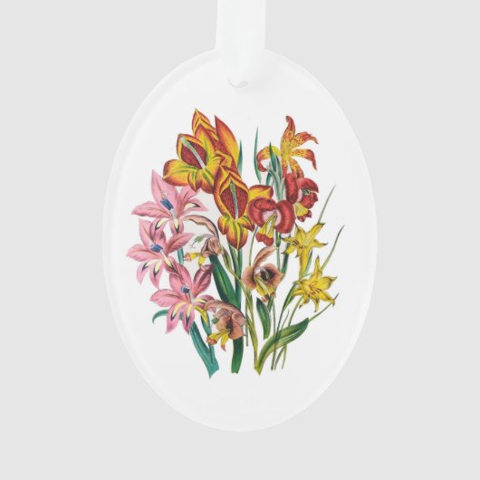 Carnaval van bloemen ornament (achterkant)