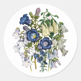 Carnaval van bloemen ronde sticker