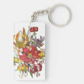 Carnaval van bloemen sleutelhanger (achterkant)