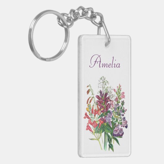 Carnaval van bloemen sleutelhanger (Voorkant Links)