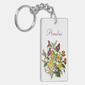 Carnaval van bloemen sleutelhanger (Voorkant Links)