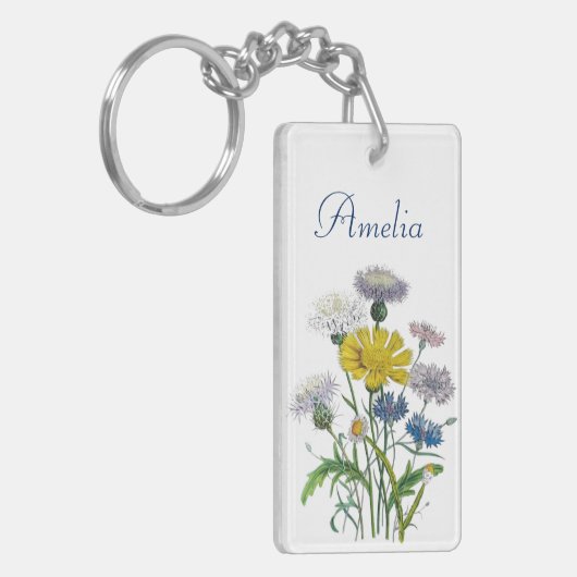 Carnaval van bloemen sleutelhanger (Voorkant Links)