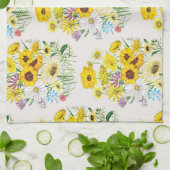 Carnaval van bloemen theedoek (Gevouwen)