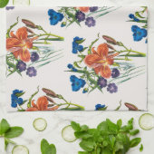 Carnaval van bloemen theedoek (Gevouwen)