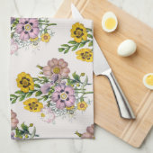 Carnaval van bloemen theedoek (Quarter Fold)