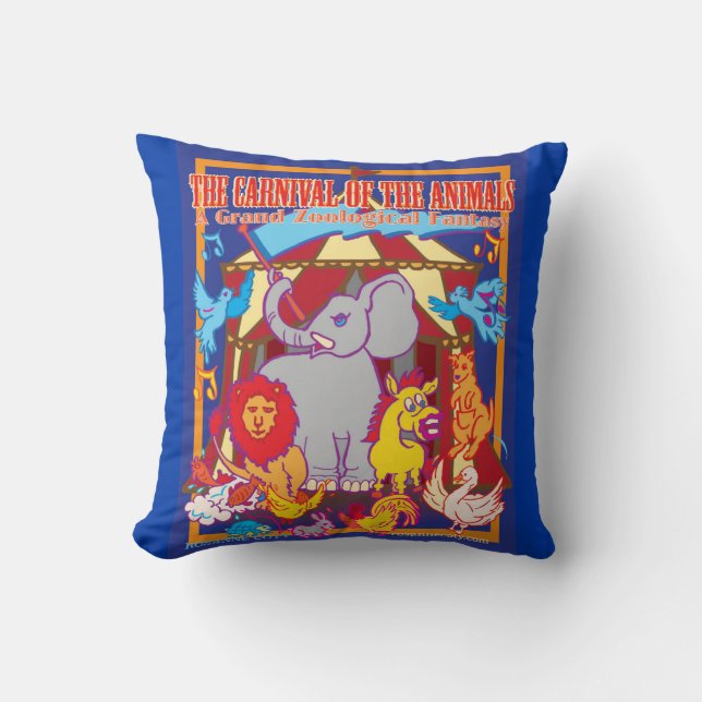 Carnaval van de dierpiloot kussen (Voorkant)