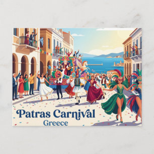 Carnaval van Patras Griekenland Briefkaart