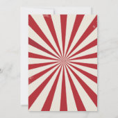 carnaval verjaardagsfeestuitnodigingen kaart (Achterkant)