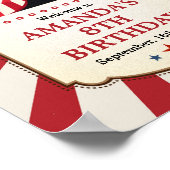 Carnaval vintage Circus Affiche de bienvenue d'ann (Coin)