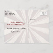 Carnaval vintage Elegant Carte postale Enregistrer (Dos)