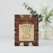 Carnaval vintage Elegant Carte postale Enregistrer (Debout devant)