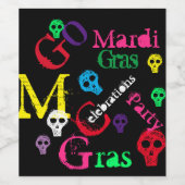 CARNAVAL WIJN ETIKET (Enkel label)