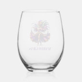Carnaval Wijnglas Zonder Voet (Achterkant)