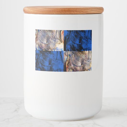 carnavalborst voedselcontainer etiket (Voorkant)