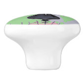  carnavalmaskeraar schedel Thunder_Cove Keramische Knop (Zijkant)